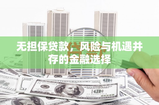 确山无担保贷款，风险与机遇并存的金融选择