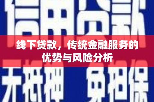 确山线下贷款，传统金融服务的优势与风险分析