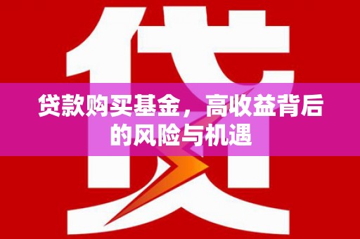 确山贷款购买基金，高收益背后的风险与机遇