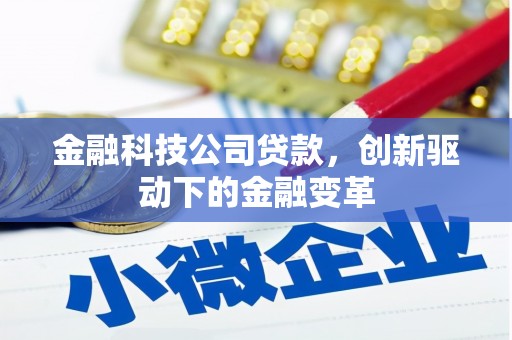 确山金融科技公司贷款，创新驱动下的金融变革