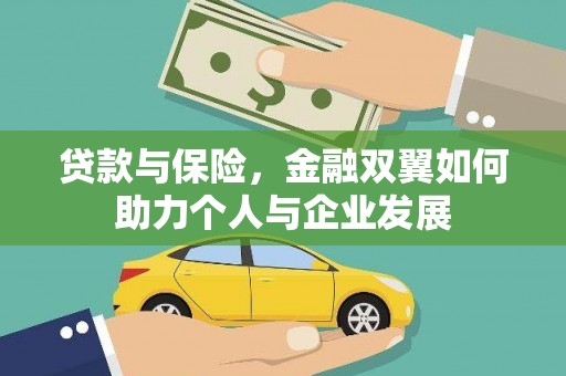 确山贷款与保险，金融双翼如何助力个人与企业发展