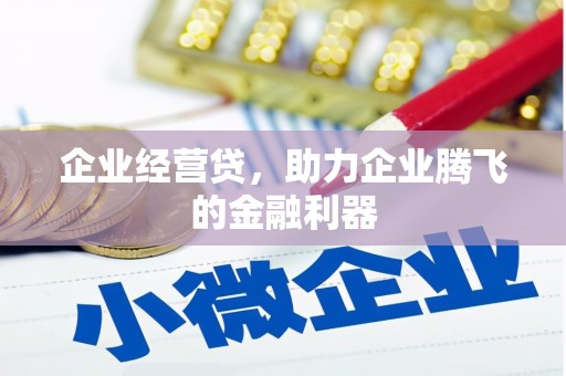 确山企业经营贷，助力企业腾飞的金融利器
