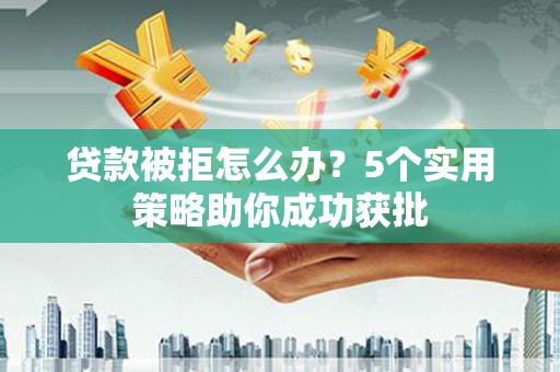 确山贷款被拒怎么办？5个实用策略助你成功获批
