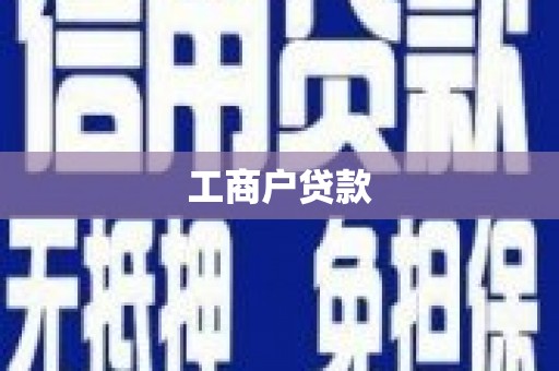 确山工商户贷款