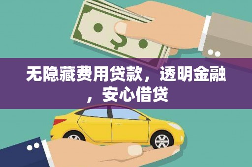 确山无隐藏费用贷款，透明金融，安心借贷