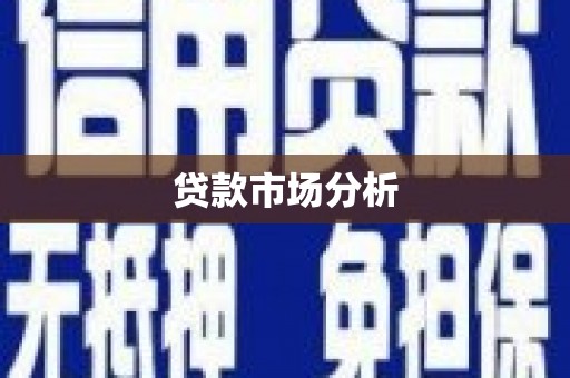 确山贷款市场分析
