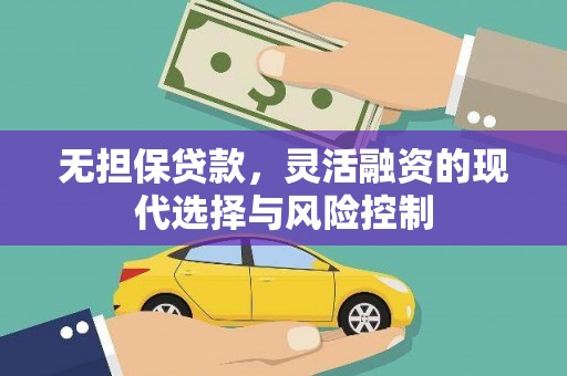 确山无担保贷款，灵活融资的现代选择与风险控制