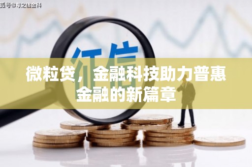 确山微粒贷，金融科技助力普惠金融的新篇章
