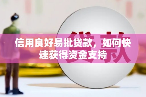 确山信用良好易批贷款，如何快速获得资金支持