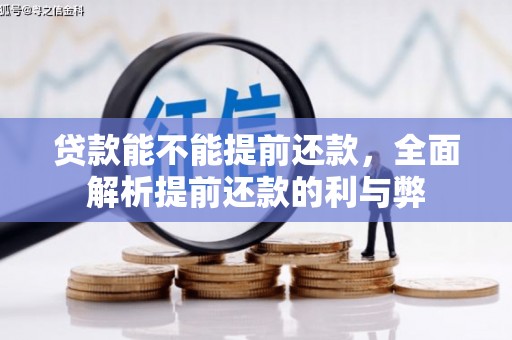 确山贷款能不能提前还款，全面解析提前还款的利与弊