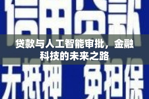 确山贷款与人工智能审批，金融科技的未来之路