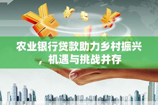 确山农业银行贷款助力乡村振兴，机遇与挑战并存