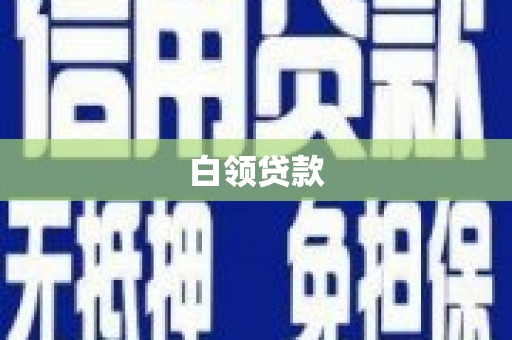 确山白领贷款