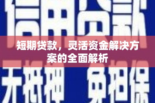 确山短期贷款，灵活资金解决方案的全面解析