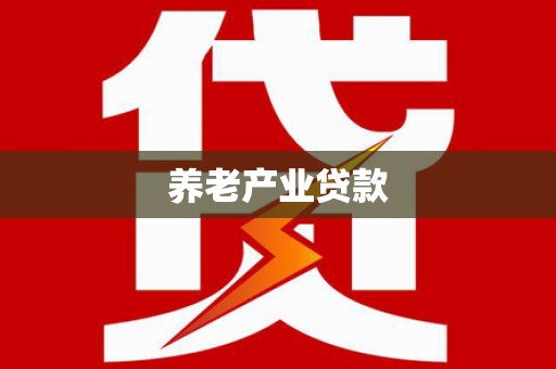 确山养老产业贷款