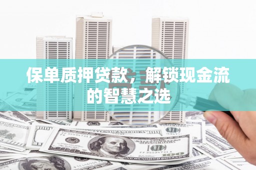 确山保单质押贷款，解锁现金流的智慧之选