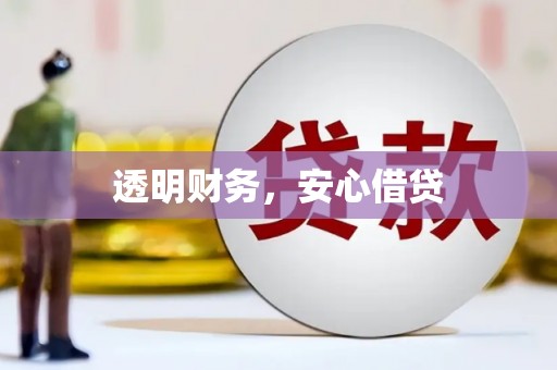 确山透明财务，安心借贷