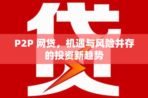 确山P2P 网贷，机遇与风险并存的投资新趋势