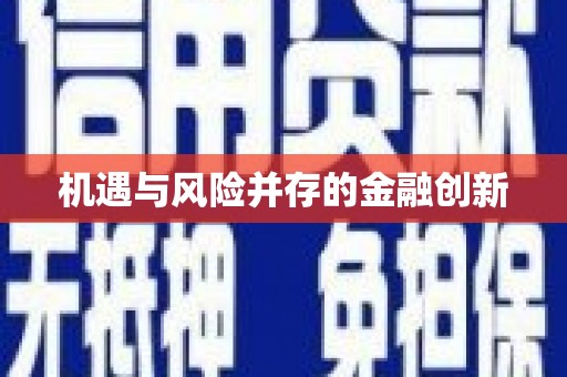 确山机遇与风险并存的金融创新